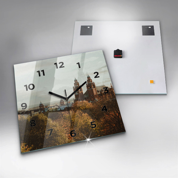 Zegar ścienny kwadratowy Galeria sztuki w Glasgow