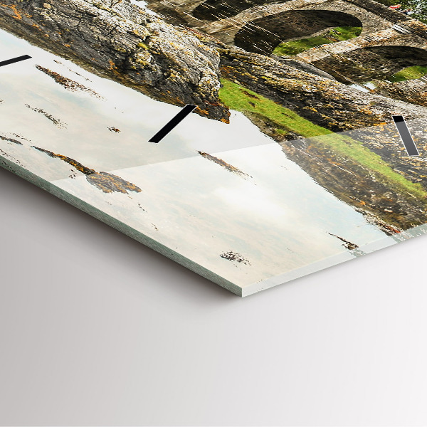 Zegar ścienny kwadratowy Zamek Eilean Donan Szkocja