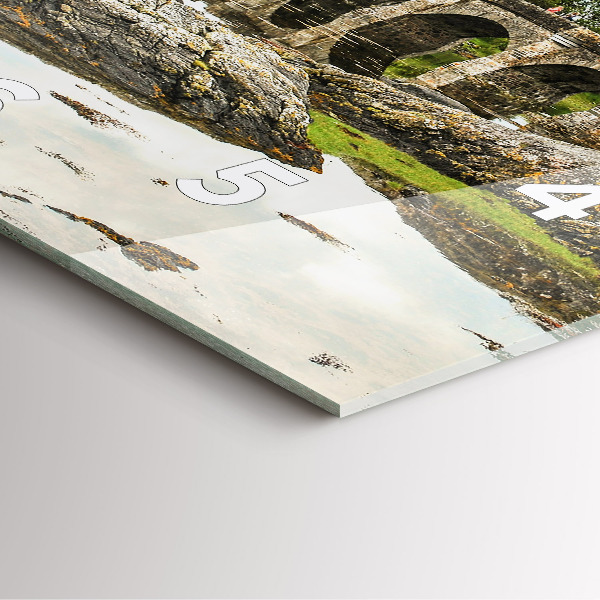 Zegar ścienny kwadratowy Zamek Eilean Donan Szkocja