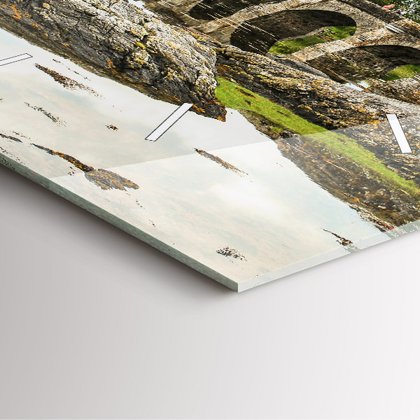 Zegar ścienny kwadratowy Zamek Eilean Donan Szkocja