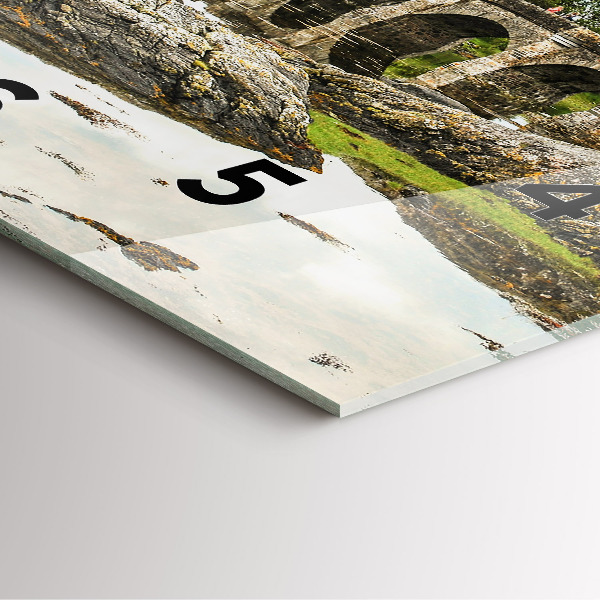 Zegar ścienny kwadratowy Zamek Eilean Donan Szkocja