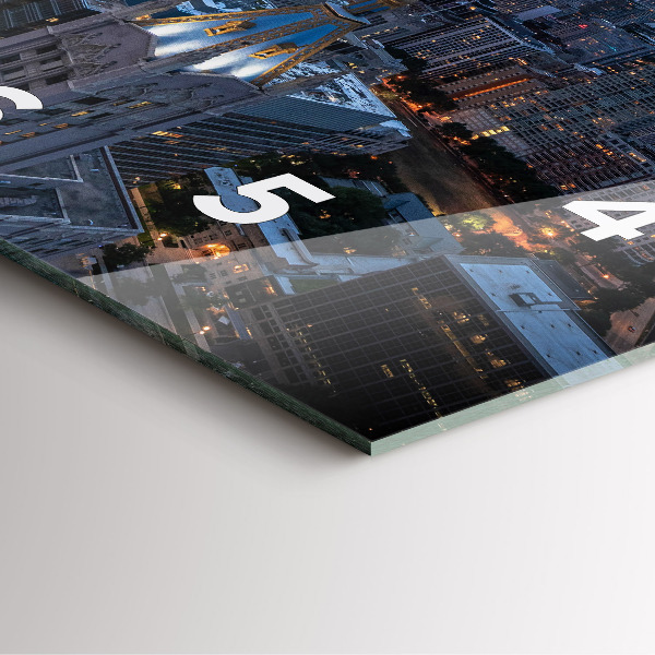 Zegar ścienny kwadratowy Zdjęcie Chicago