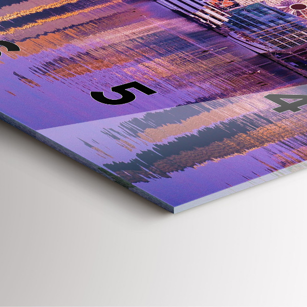 Zegar ścienny kwadratowy Widok na wieżowce USA