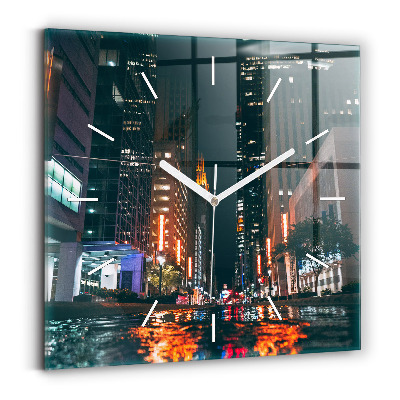 Zegar ścienny kwadratowy Hotel Hilton w Houston