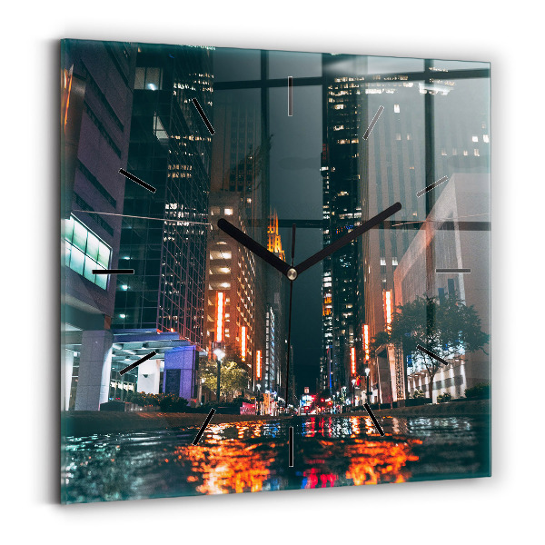 Zegar ścienny kwadratowy Hotel Hilton w Houston