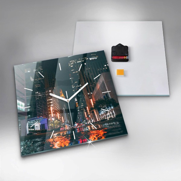 Zegar ścienny kwadratowy Hotel Hilton w Houston