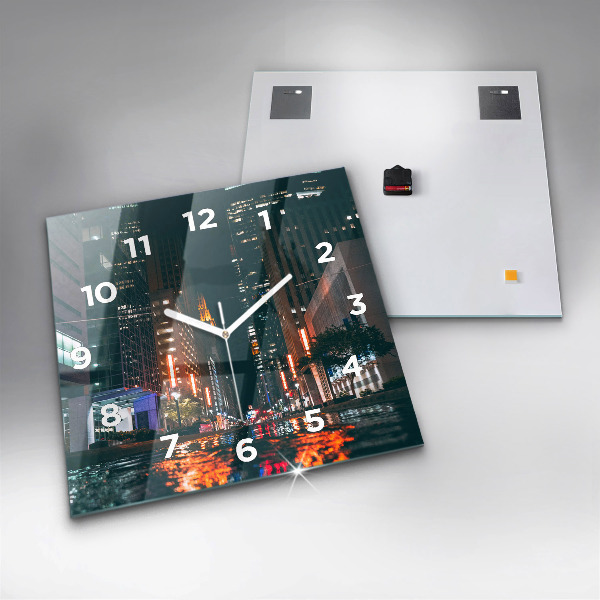 Zegar ścienny kwadratowy Hotel Hilton w Houston