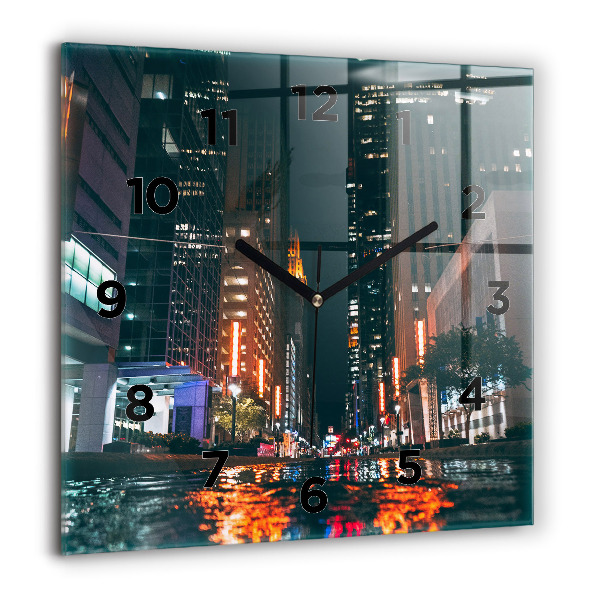 Zegar ścienny kwadratowy Hotel Hilton w Houston