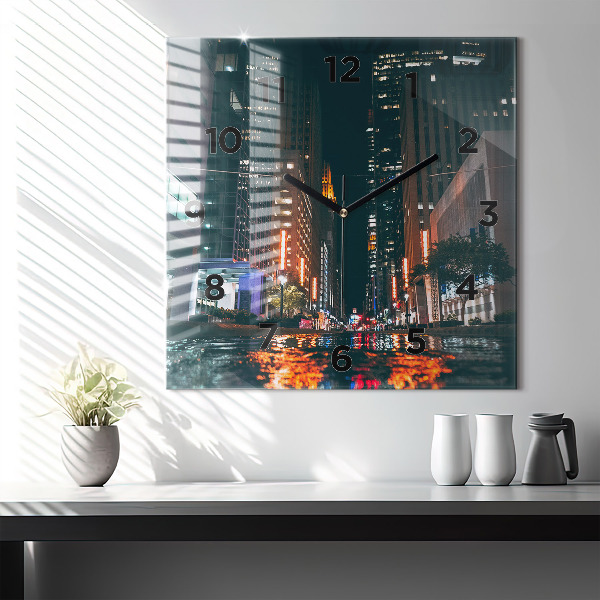 Zegar ścienny kwadratowy Hotel Hilton w Houston