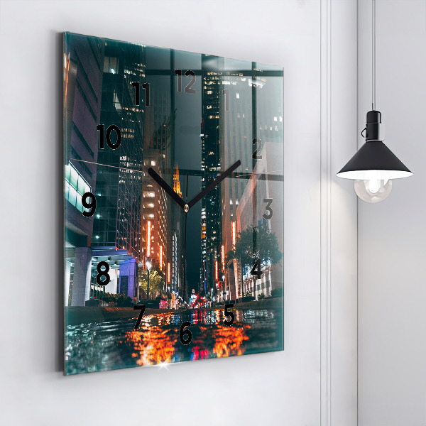 Zegar ścienny kwadratowy Hotel Hilton w Houston