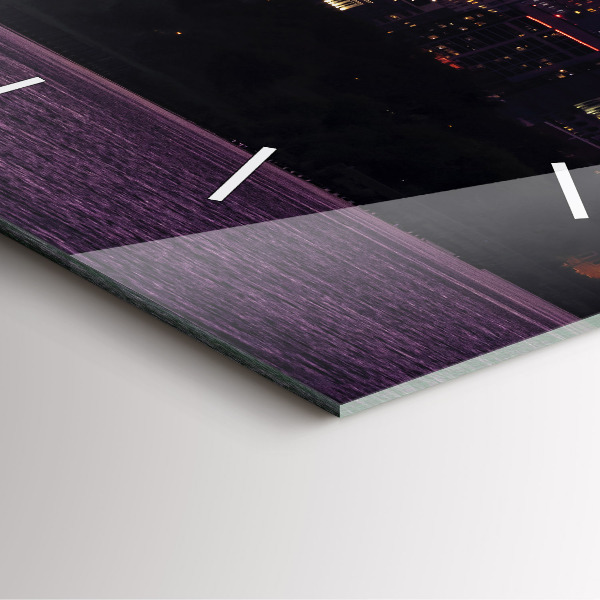 Zegar ścienny kwadratowy Panorama miasta Philadelphia