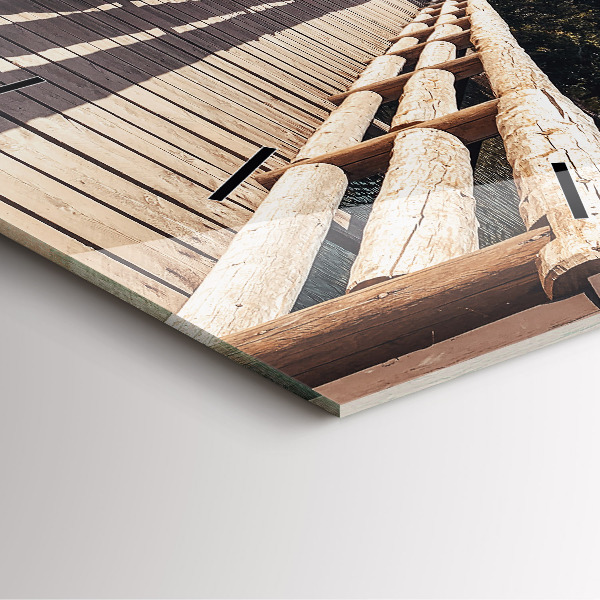 Zegar ścienny kwadratowy Góry w Yellowstone