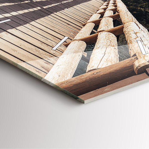 Zegar ścienny kwadratowy Góry w Yellowstone