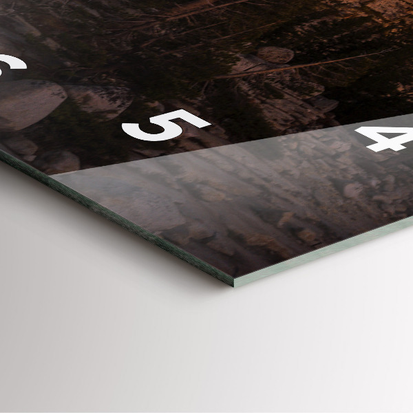 Zegar ścienny kwadratowy Kamienista droga Yosemite