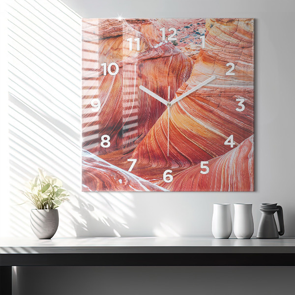 Zegar ścienny kwadratowy Malowniczy Wielki Kanion