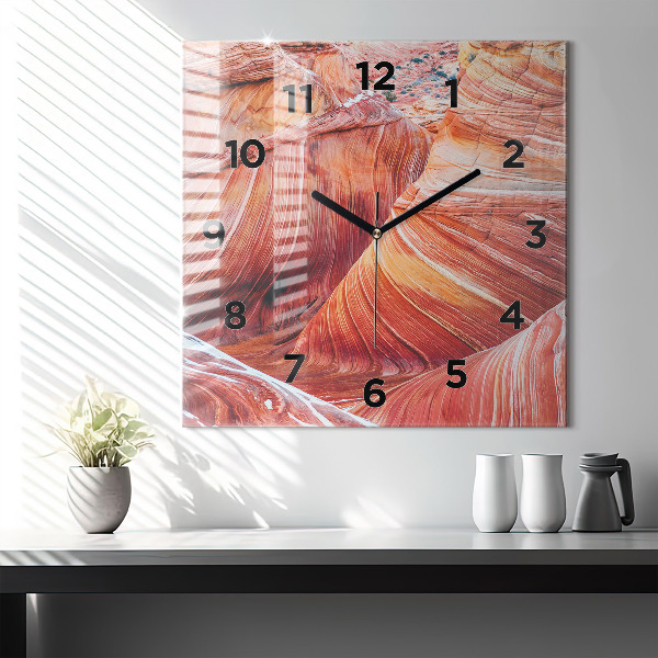 Zegar ścienny kwadratowy Malowniczy Wielki Kanion