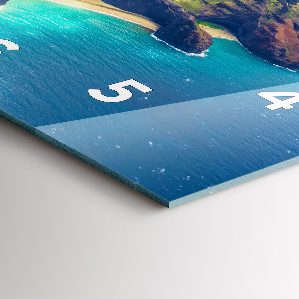 Zegar ścienny kwadratowy Morze na Hawajach