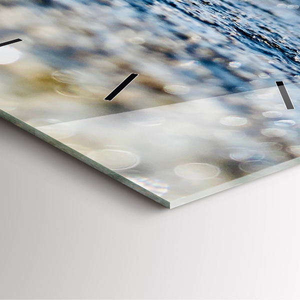 Zegar ścienny kwadratowy Fotografia wody