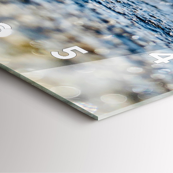 Zegar ścienny kwadratowy Fotografia wody