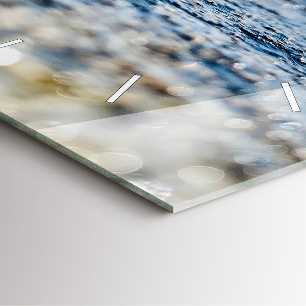 Zegar ścienny kwadratowy Fotografia wody