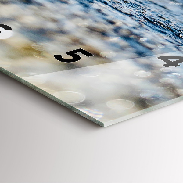 Zegar ścienny kwadratowy Fotografia wody