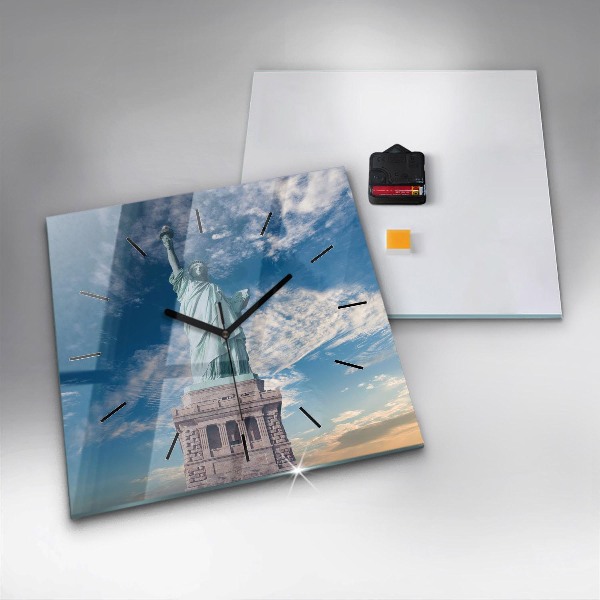 Zegar ścienny kwadratowy Statua Wolności Nowy Jork