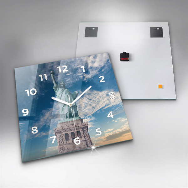 Zegar ścienny kwadratowy Statua Wolności Nowy Jork