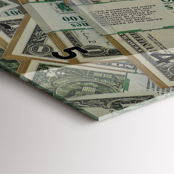 Zegar ścienny kwadratowy 1 dolar amerykański