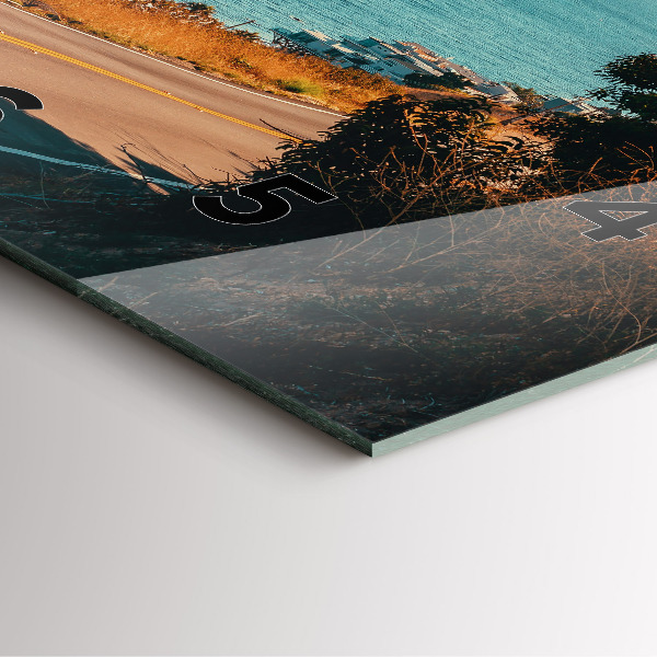 Zegar ścienny kwadratowy Palmy w Malibu