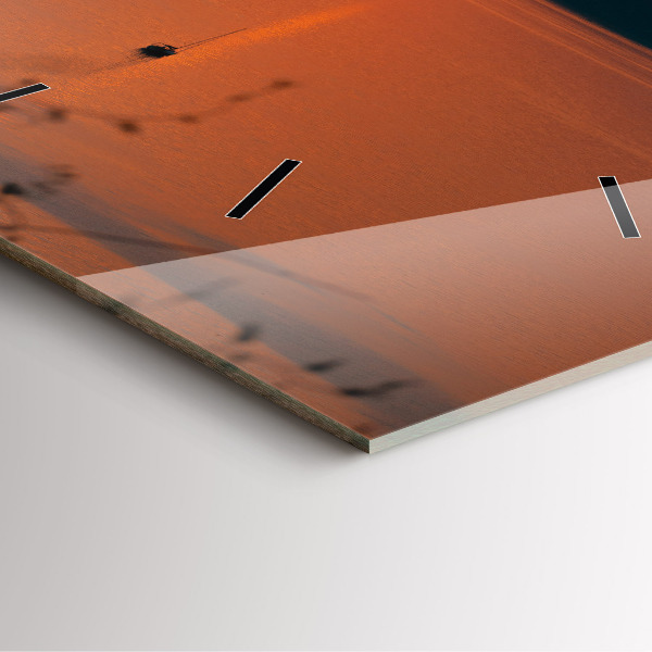 Zegar ścienny kwadratowy Jezioro Balaton wieczorem