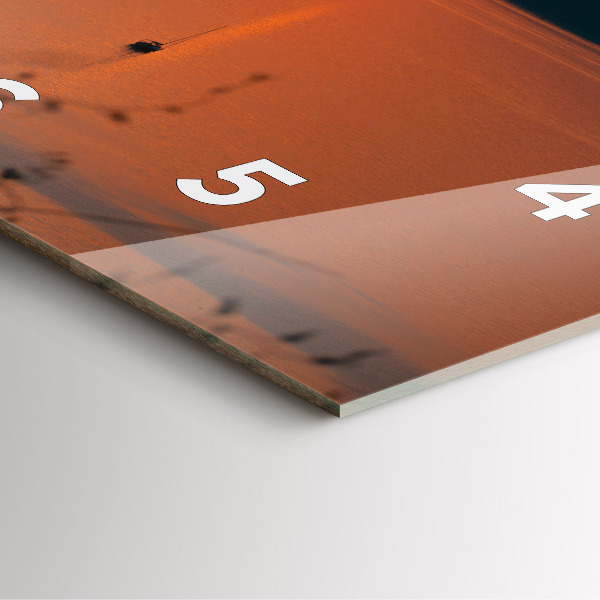 Zegar ścienny kwadratowy Jezioro Balaton wieczorem