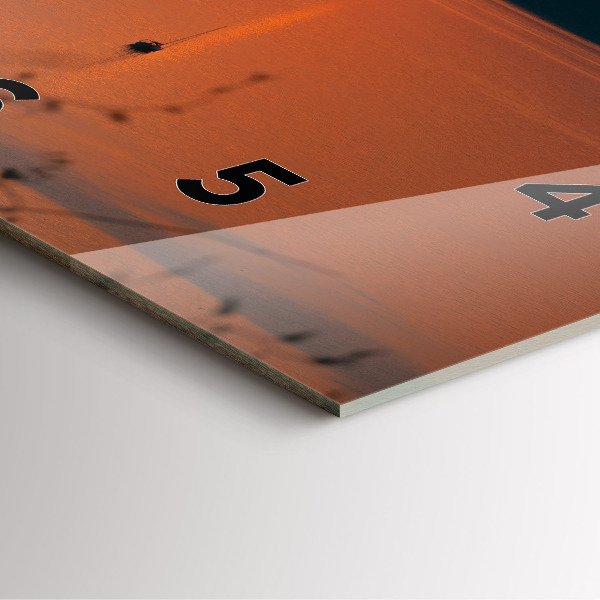 Zegar ścienny kwadratowy Jezioro Balaton wieczorem