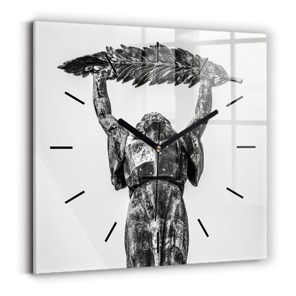 Zegar ścienny kwadratowy Statua Wolności w Budapeszcie