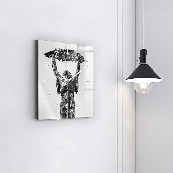 Zegar ścienny kwadratowy Statua Wolności w Budapeszcie