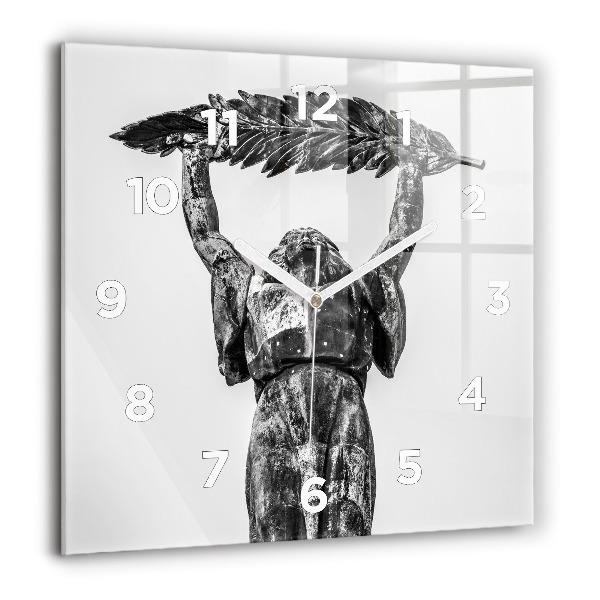 Zegar ścienny kwadratowy Statua Wolności w Budapeszcie