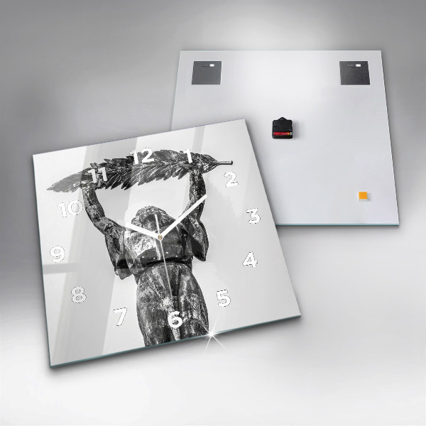 Zegar ścienny kwadratowy Statua Wolności w Budapeszcie