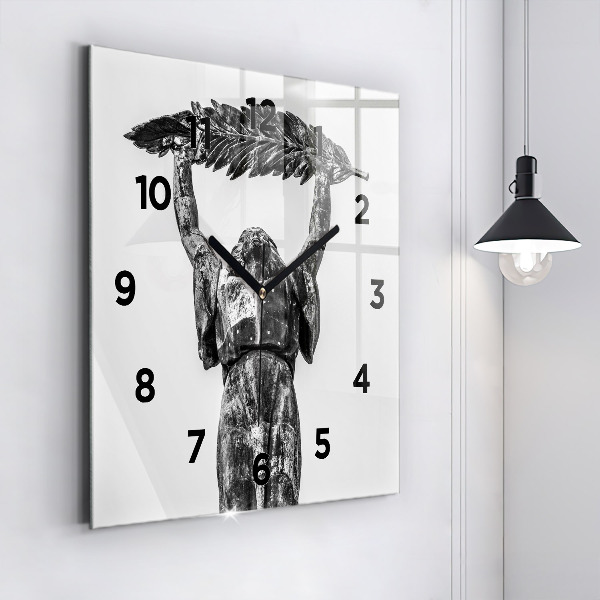 Zegar ścienny kwadratowy Statua Wolności w Budapeszcie