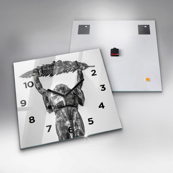 Zegar ścienny kwadratowy Statua Wolności w Budapeszcie