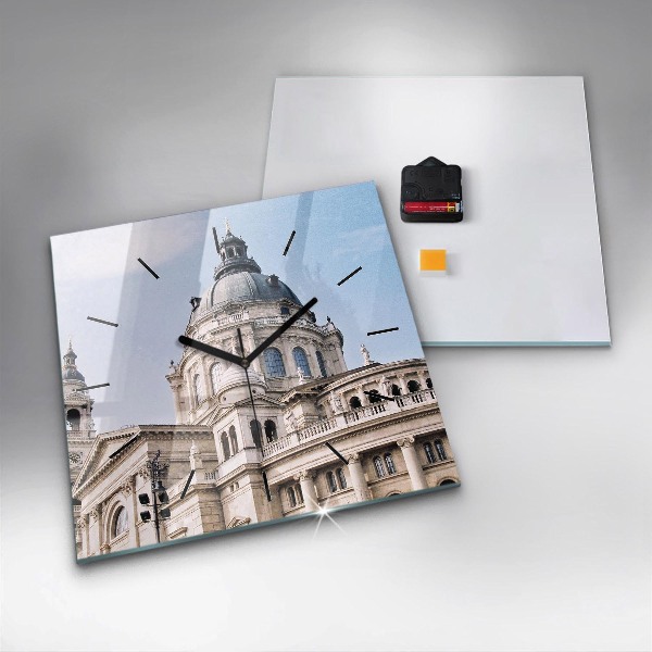 Zegar ścienny kwadratowy Bazylika Św. Szczepana