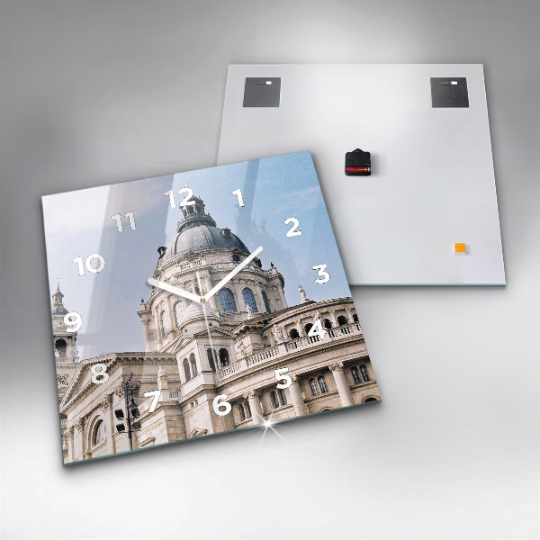 Zegar ścienny kwadratowy Bazylika Św. Szczepana