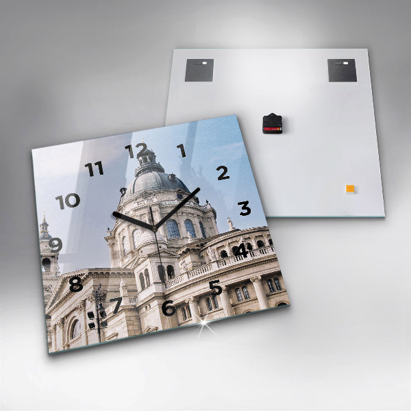 Zegar ścienny kwadratowy Bazylika Św. Szczepana