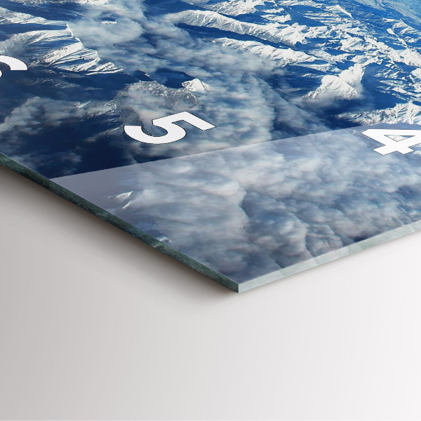 Zegar ścienny kwadratowy Krajobraz Góry Pireneje