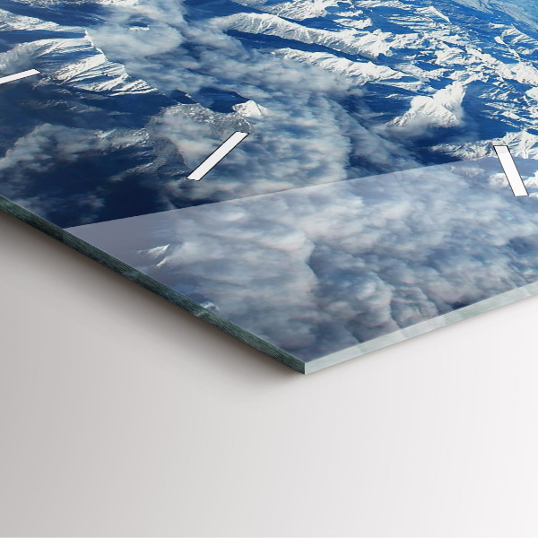 Zegar ścienny kwadratowy Krajobraz Góry Pireneje