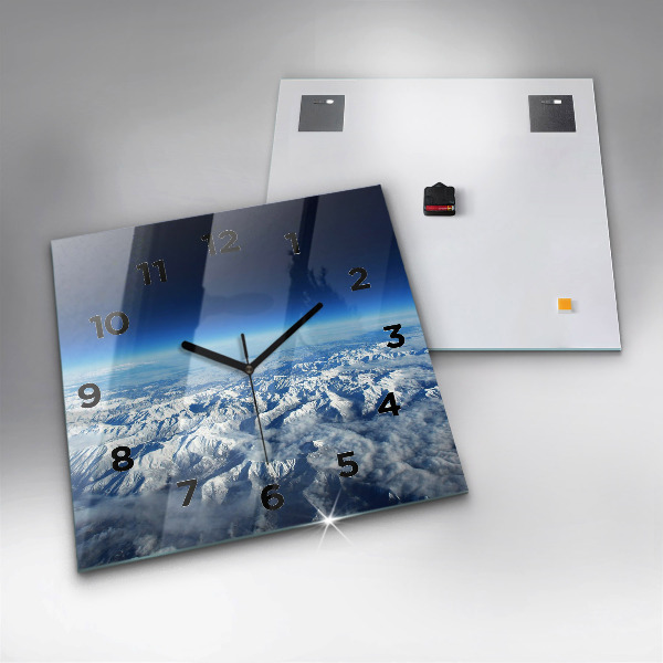Zegar ścienny kwadratowy Krajobraz Góry Pireneje