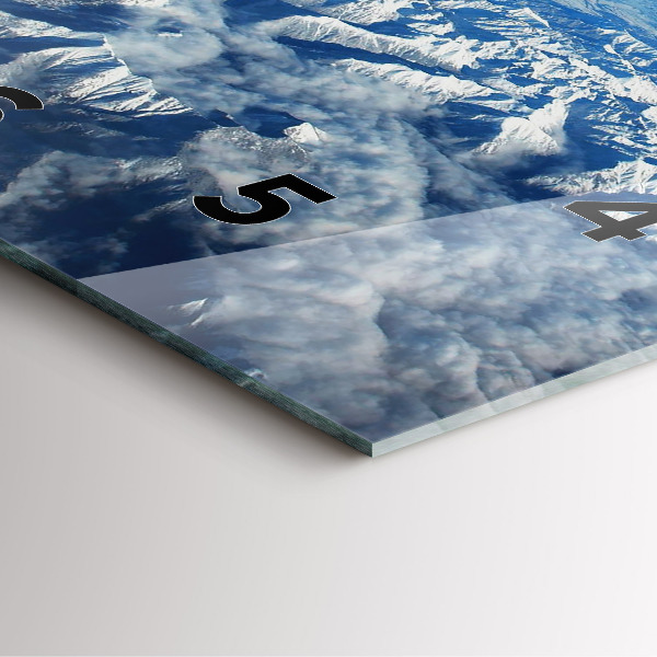 Zegar ścienny kwadratowy Krajobraz Góry Pireneje