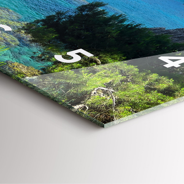 Zegar ścienny kwadratowy Wybrzeże Costa Brava