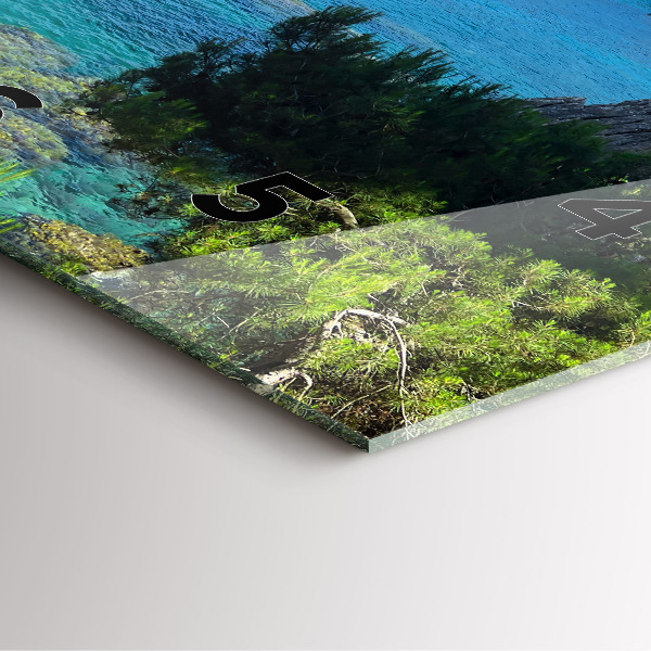 Zegar ścienny kwadratowy Wybrzeże Costa Brava