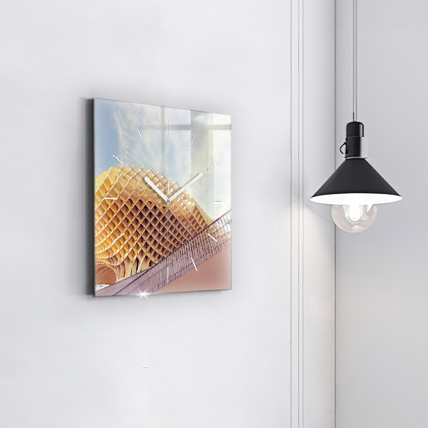 Zegar ścienny kwadratowy Punkt widokowy w Sewilla