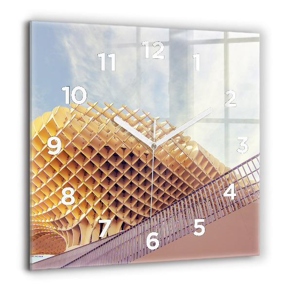 Zegar ścienny kwadratowy Punkt widokowy w Sewilla
