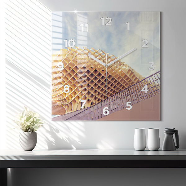 Zegar ścienny kwadratowy Punkt widokowy w Sewilla